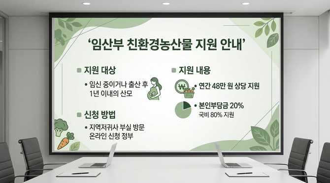 임산부 친환경 농산물 지원받는 법, 신청 시 꼭 챙겨야 할 핵심 포인트