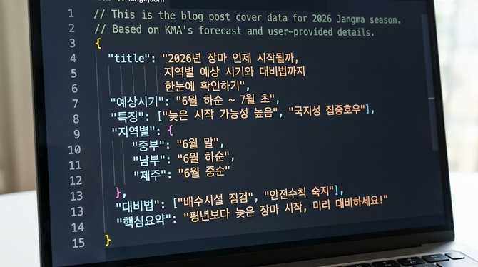 2026년 장마 언제 시작될까, 지역별 예상 시기와 대비법까지 한눈에 확인하기