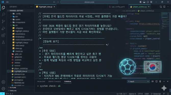 한국 월드컵 하이라이트 무료 시청법, 어떤 플랫폼이 가장 빠를까?