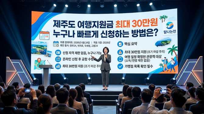제주도 여행지원금 최대 30만원, 누구나 빠르게 신청하는 방법은?