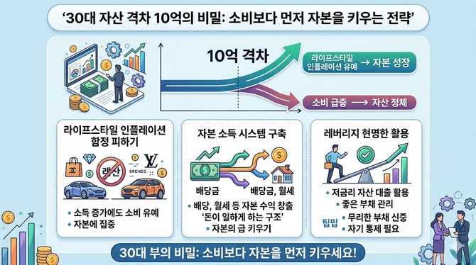 30대 자산 격차 10억의 비밀: 소비보다 먼저 자본을 키우는 전략