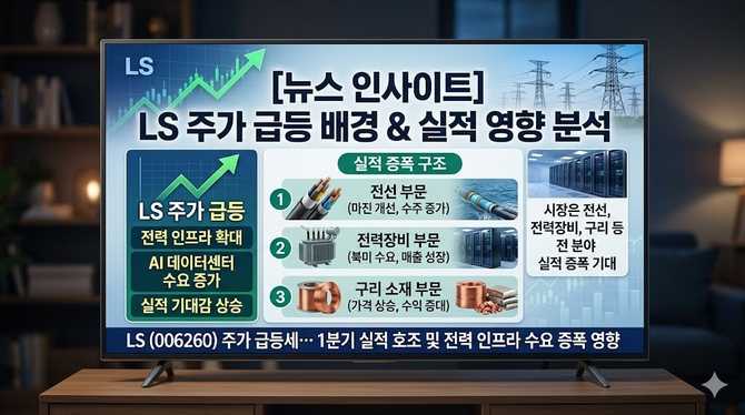 LS 주가 급등 배경과 전력 인프라 수요의 실적 영향 분석