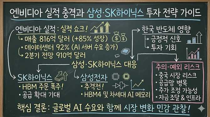 엔비디아 실적 충격과 삼성·SK하이닉스 투자 전략 가이드