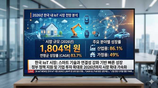 2026년 한국 내 IoT 시장 규모와 성장 전망 분석