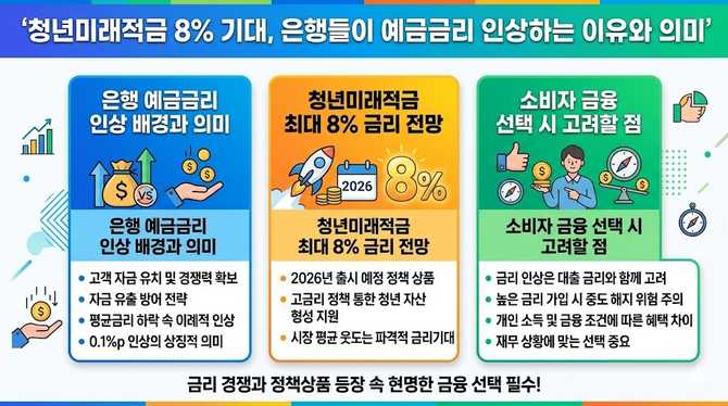 청년미래적금 8% 기대, 은행들이 예금금리 인상하는 이유와 의미