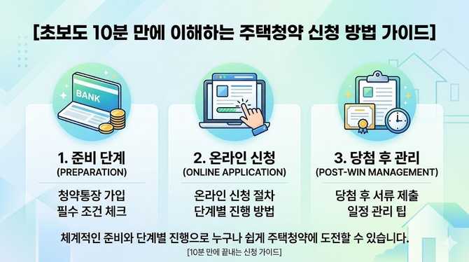 초보도 10분 만에 이해하는 주택청약 신청 방법 가이드