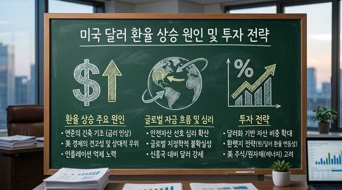 미국 달러 환율 상승 원인과 투자 전략 분석
