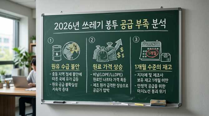2026년 쓰레기 봉투 공급 부족 우려와 대처법 총정리