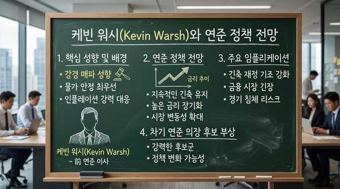 케빈 워시, 차기 연준 의장 후보로 떠오른 이유와 전망