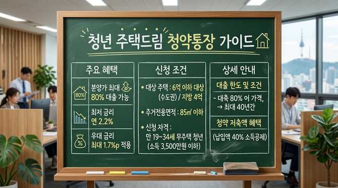 청년 주택드림 청약통장으로 분양가 80% 대출받기, 이자보다 저렴한 내 집 마련 전략
