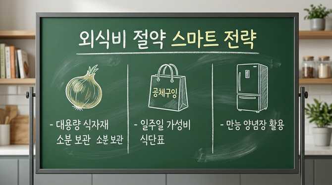 외식비 절약 전략: 초보도 가능한 일주일 가성비 식단과 대용량 식자재 활용법