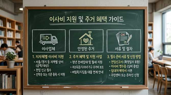 이사비 지원과 주거 혜택 총정리: 지자체별 신청 방법과 숨은 지원금