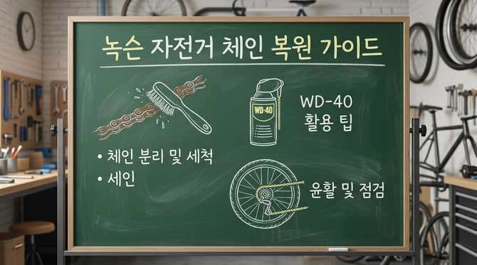 녹슨 자전거 체인 복원 방법과 실전 팁