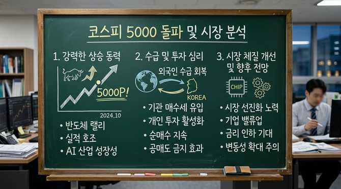 코스피 5000 돌파, 상승의 의미와 투자 전략 분석