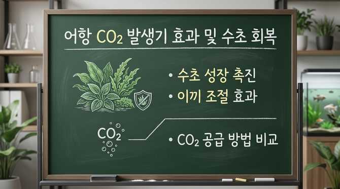 어항 이산화탄소 발생기 효과와 수초·이끼 회복 사례 분석