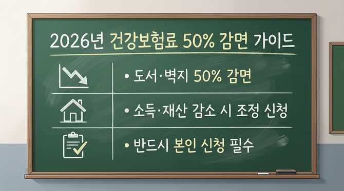 2026년 건강보험료 절반 인하 실현 방법과 신청 전략