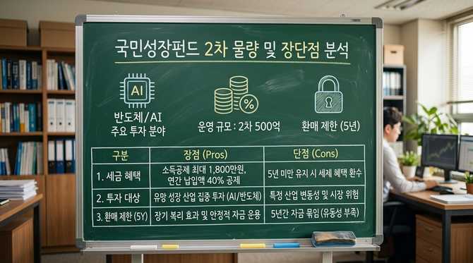 국민성장펀드 완판 임박, 2차 물량과 5년 환매제한의 장단점 분석