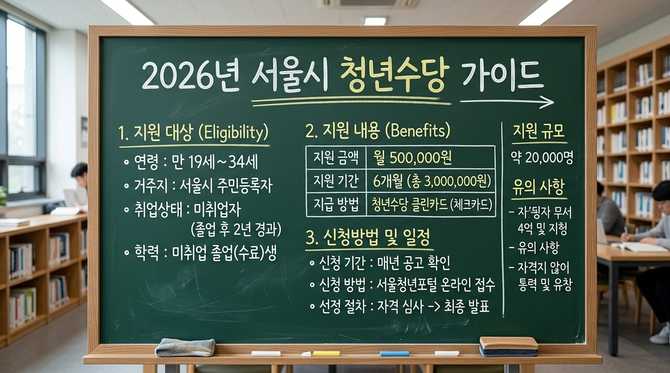 2026년 서울시 청년수당 신청 조건과 혜택, 꼭 알아야 할 핵심 정보