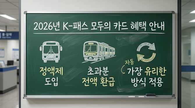 2026년 K-패스 모두의 카드 혜택과 자동 환급 방식 총정리