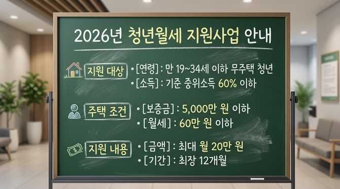 2026년 청년월세 지원사업 대상과 신청 방법, 지원 금액 총정리