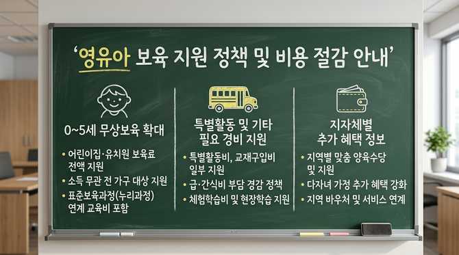 어린이집·유치원 미취학 아동 지원 정책과 실제 비용 절감 방법