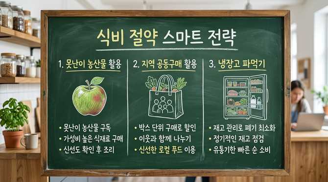 식비 40% 절감하는 스마트 전략: 못난이 농산물과 지역 공동구매 활용법