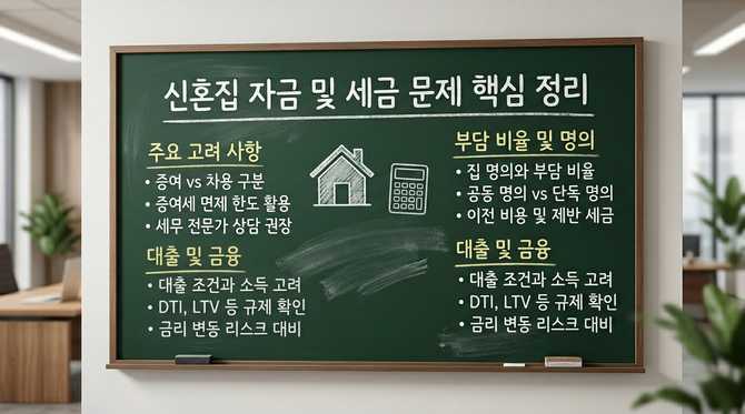 신혼집 자금 지원과 세금 문제, 꼭 알아야 할 핵심 포인트