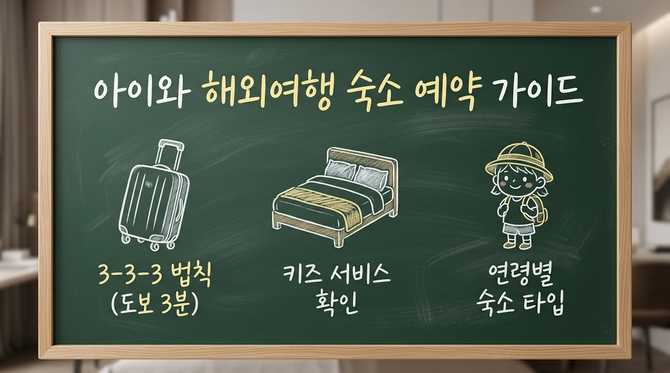 아이와 함께하는 해외여행 숙소 예약 가이드 2026년 최신 체크포인트