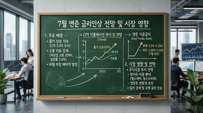7월 연준 금리인상 전망과 미국 경제·주식시장 영향 분석