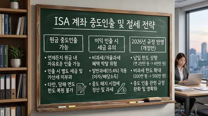 ISA 계좌 중도인출 방법과 절세 전략, 유의사항 총정리