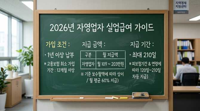 2026년 자영업자 실업급여 제도와 신청 방법 안내