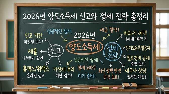 2026년 양도소득세 신고와 절세 전략 총정리