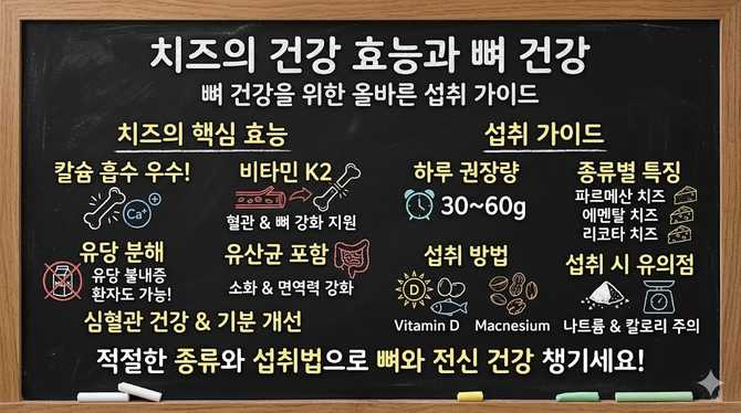 치즈의 건강 효능과 뼈 건강을 위한 올바른 섭취 가이드