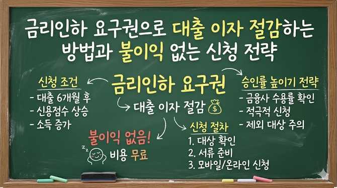 금리인하 요구권으로 대출 이자 절감하는 방법과 불이익 없는 신청 전략