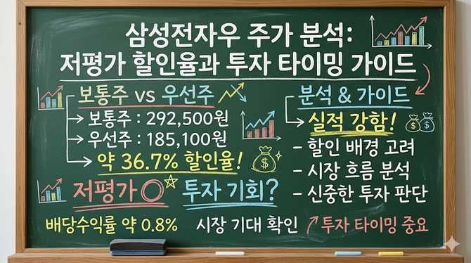 삼성전자우 주가 분석: 저평가 할인율과 투자 타이밍 가이드