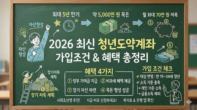 2026년 최신 청년도약계좌 가입조건과 혜택 총정리