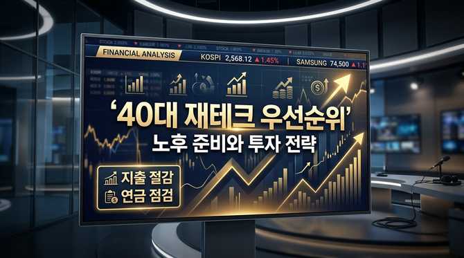 40대 재테크 우선순위: 노후 준비와 투자 전략을 한눈에