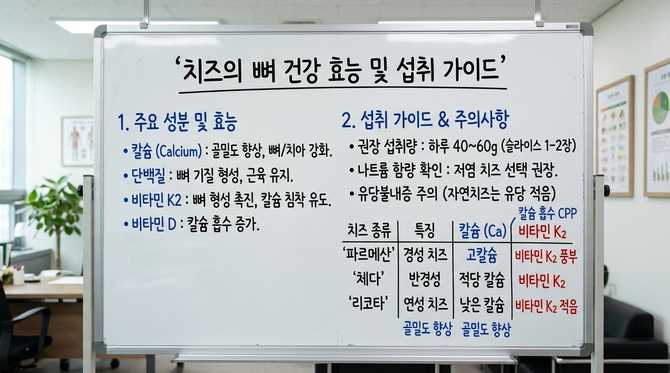 치즈의 뼈 건강 효능과 올바른 섭취법 가이드