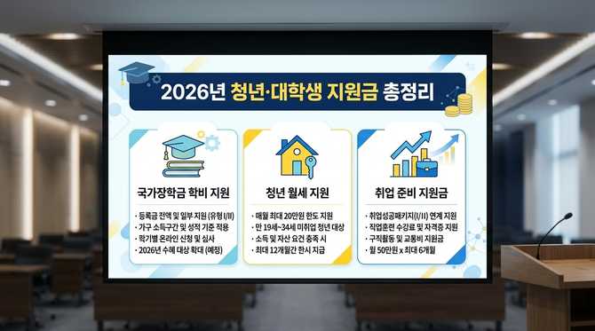 2026년 청년 대학생 지원금 총정리: 놓치지 말고 신청하는 방법