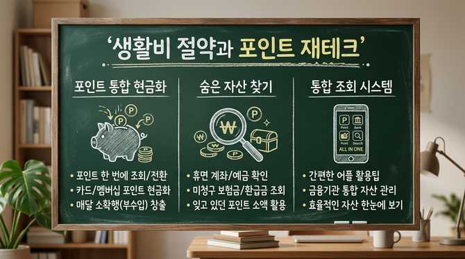 생활비 절약과 포인트 재테크 전략: 통합 조회로 숨은 자산 찾기