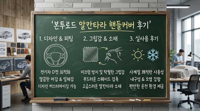 본투로드 알칸타라 핸들커버 후기: 전기차 D컷 핸들 실사용 경험과 추천 가이드