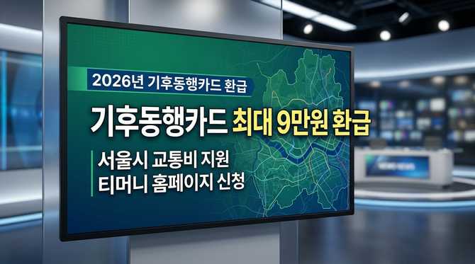 2026년 기후동행카드 환급 방법과 조건, 최대 9만원 환급받기