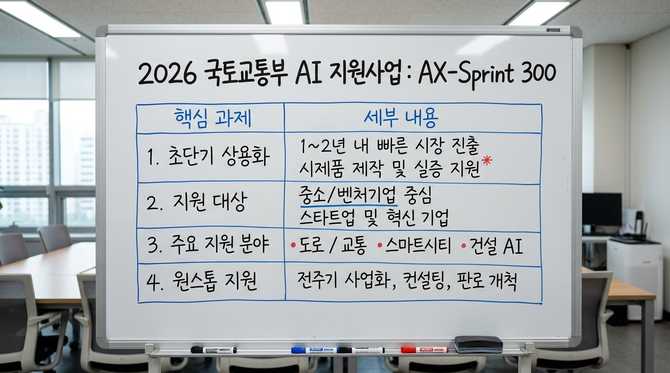 2026년 국토부 AI 지원사업, AX-Sprint 300으로 빠르게 시장 진입하세요