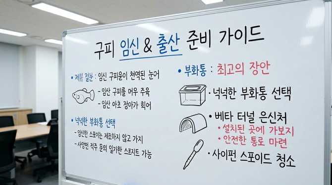 구피 임신과 출산 준비 가이드: 부화통 선택과 베타 터널 세팅 후기