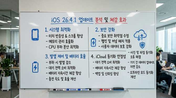 iOS 26.4.1 업데이트 분석 및 사용자 체감 효과