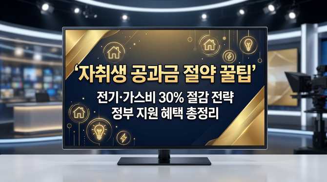 1인 가구 자취생 필수 가이드: 공과금 절약하는 실전 팁 총정리