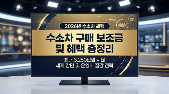 2026년 수소차 혜택 총정리: 보조금·세금·실구매가 핵심 분석