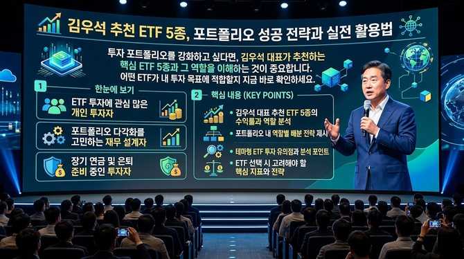 김우석 추천 ETF 5종, 포트폴리오 성공 전략과 실전 활용법