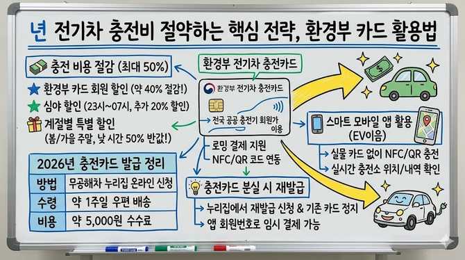 년 전기차 충전비 절약하는 핵심 전략, 환경부 카드 활용법