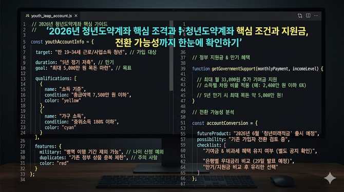 년 청년도약계좌 핵심 조건과 지원금, 전환 가능성까지 한눈에 확인하기